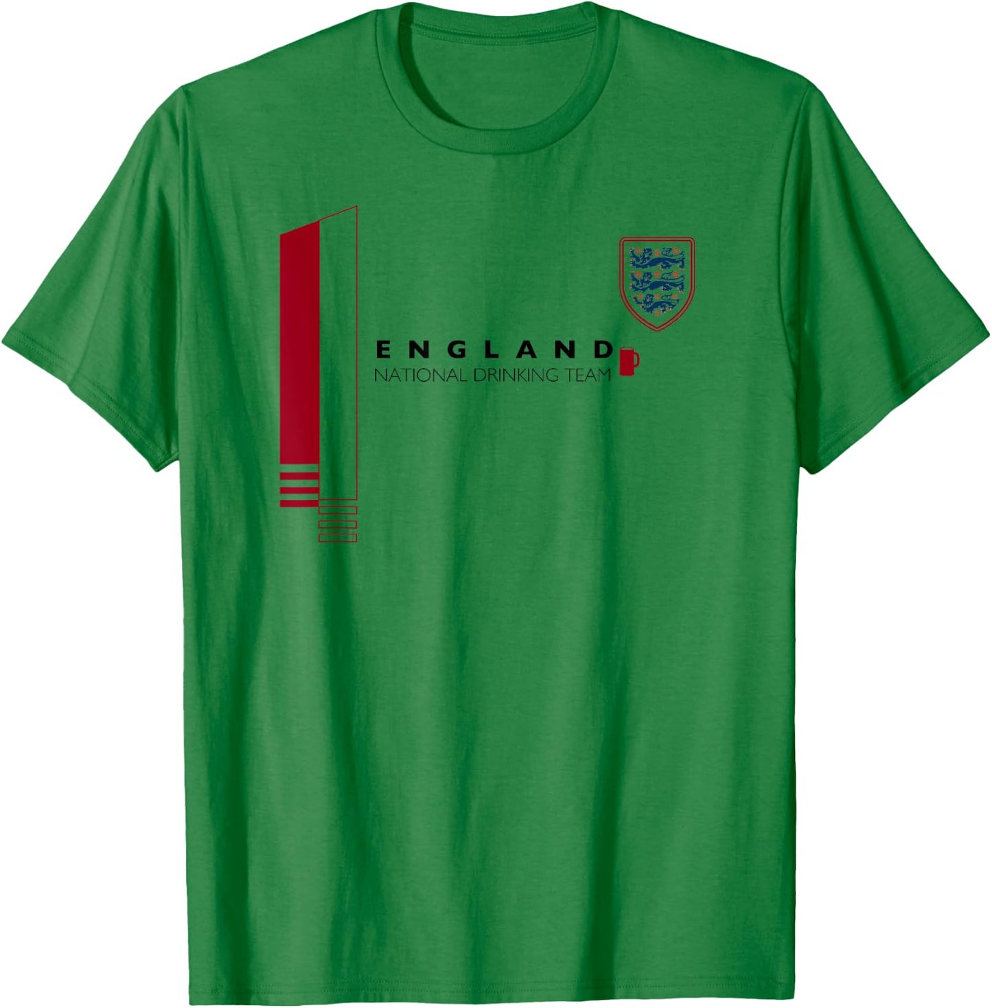 England National Drinking Team | English Beer Pride T-Shirt - T-Shirt | Irish Green