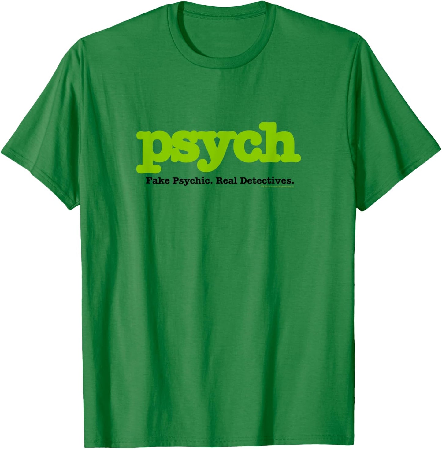 Psych Fake Psychic. Real Detectives - Official T-Shirt - T-Shirt | Irish Green