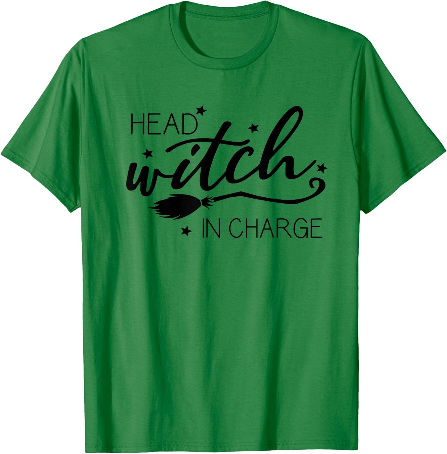 Funny Halloween - Head Witch in Charge T-Shirt - T-Shirt | Irish Green