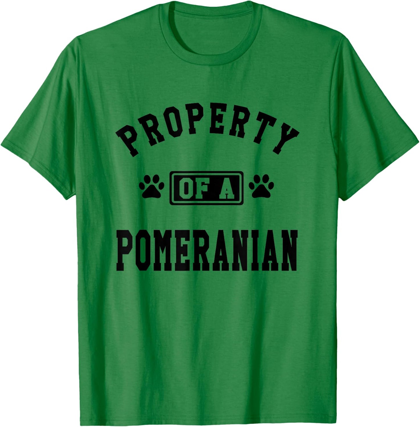Property Of A Pomeranian - Pomeranian Lover Shirt Gift T-Shirt - T-Shirt | Irish Green