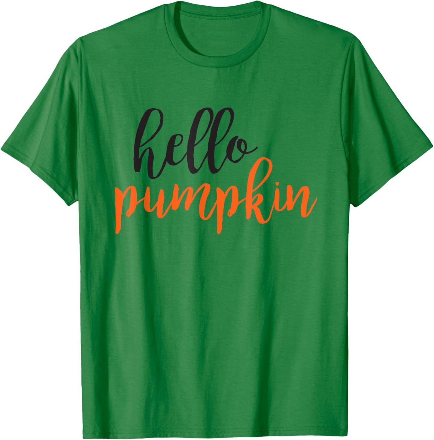 Hello Pumpkin Cute Pumpkin Spice Fall T-Shirt - T-Shirt | Irish Green