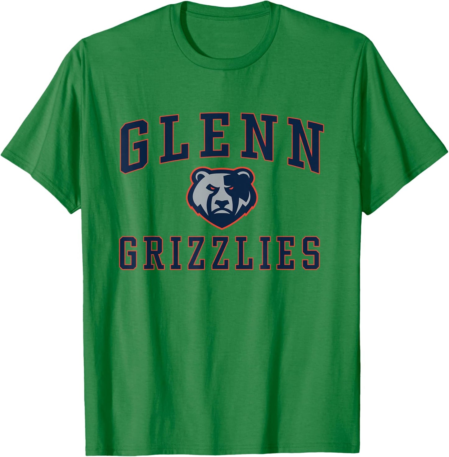 Glenn High School Grizzlies C1 T-Shirt - T-Shirt | Irish Green