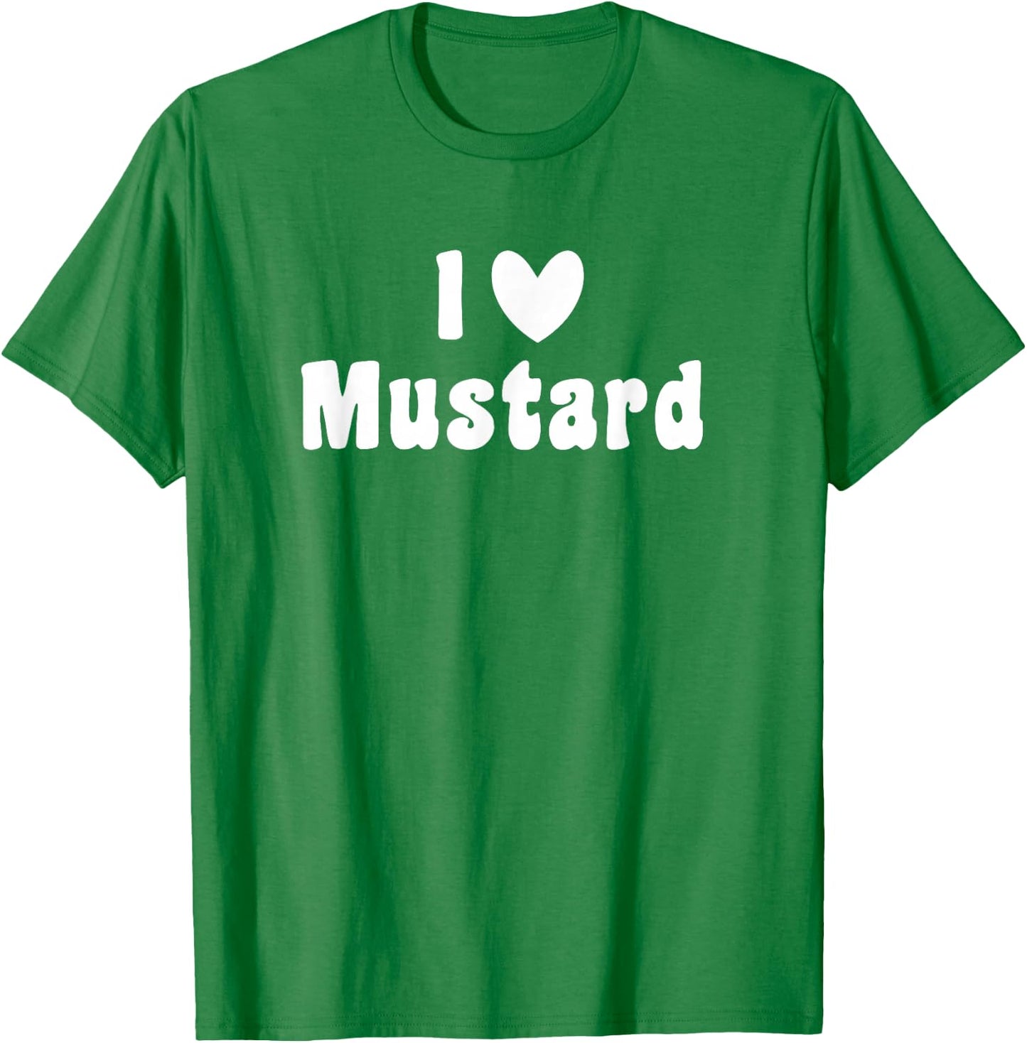 I love mustard bottle summer barbeque funny halloween shirt T-Shirt - T-Shirt | Irish Green