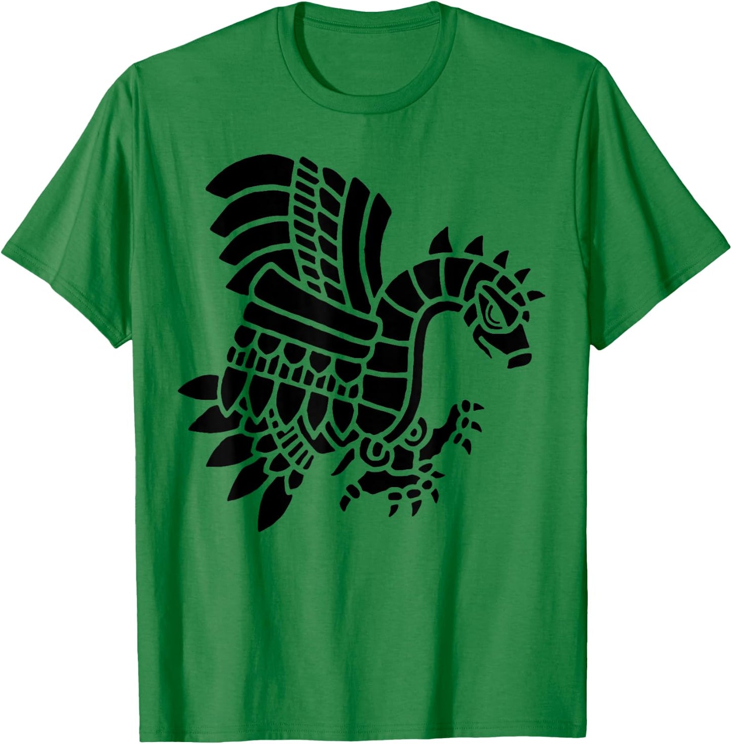 Mayan Aztec Indian Eagle Bird T-Shirt - T-Shirt | Irish Green