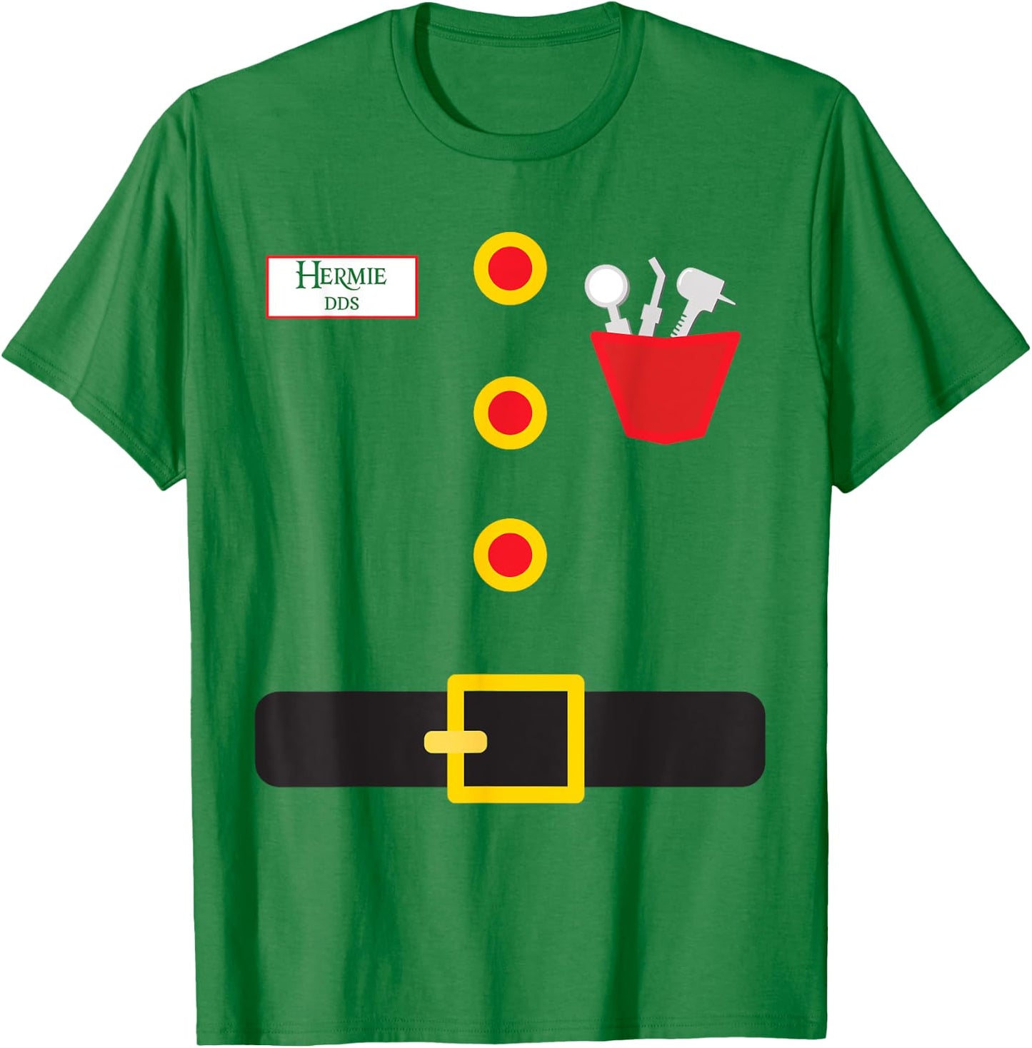 Elf Dentist Funny Christmas T-Shirt - T-Shirt | Irish Green