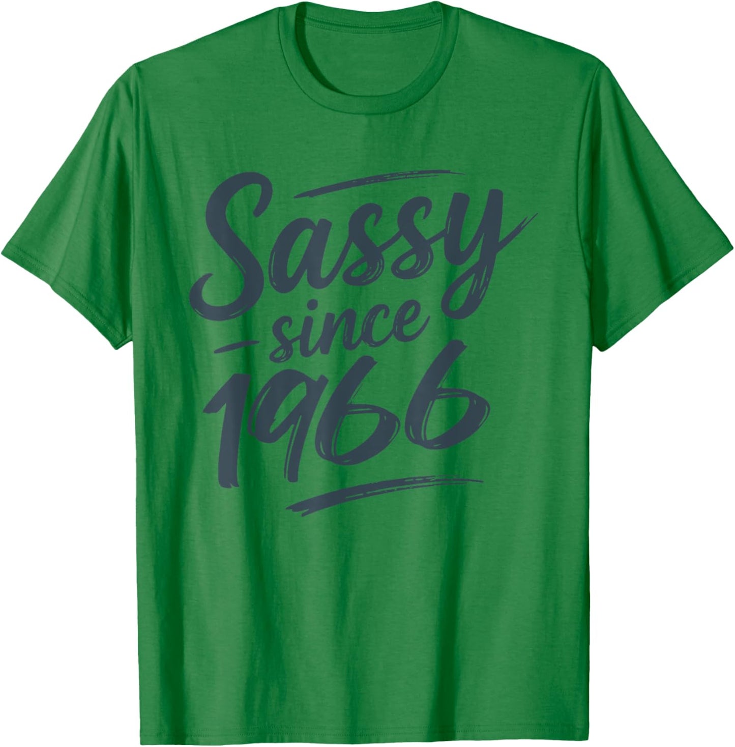 Funny Sassy Since 1966 Retro Mama Wife Sass Queen Charcoal T-Shirt - T-Shirt | Irish Green