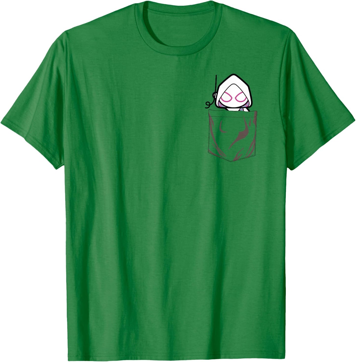 Marvel Spider Gwen Left Chest T-Shirt - T-Shirt | Irish Green