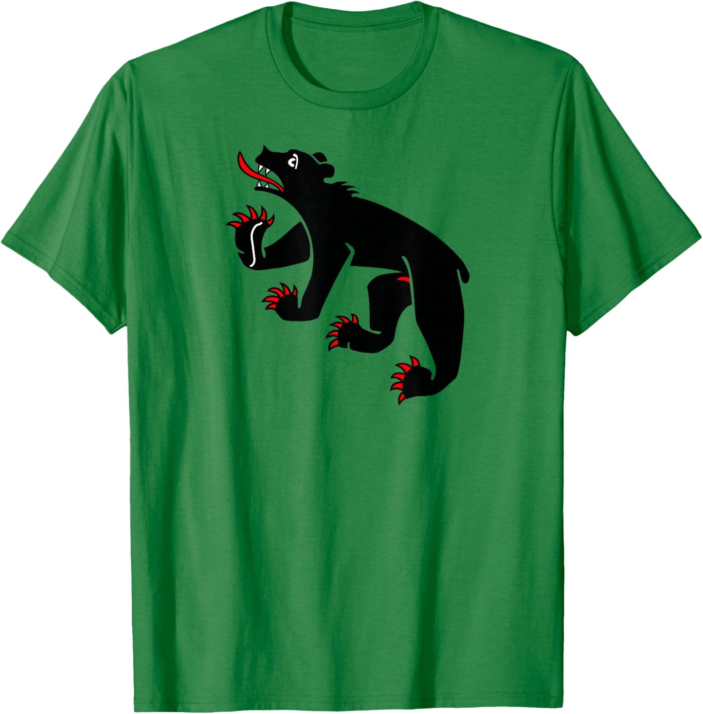 Bern Bear - Swiss City and Canton Crest T-Shirt - T-Shirt | Irish Green