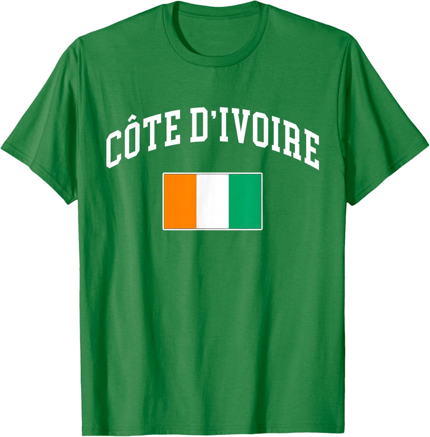 Côte D'Ivoire Flag Ivorian Retro Vintage Classic Graphic T-Shirt - T-Shirt | Irish Green