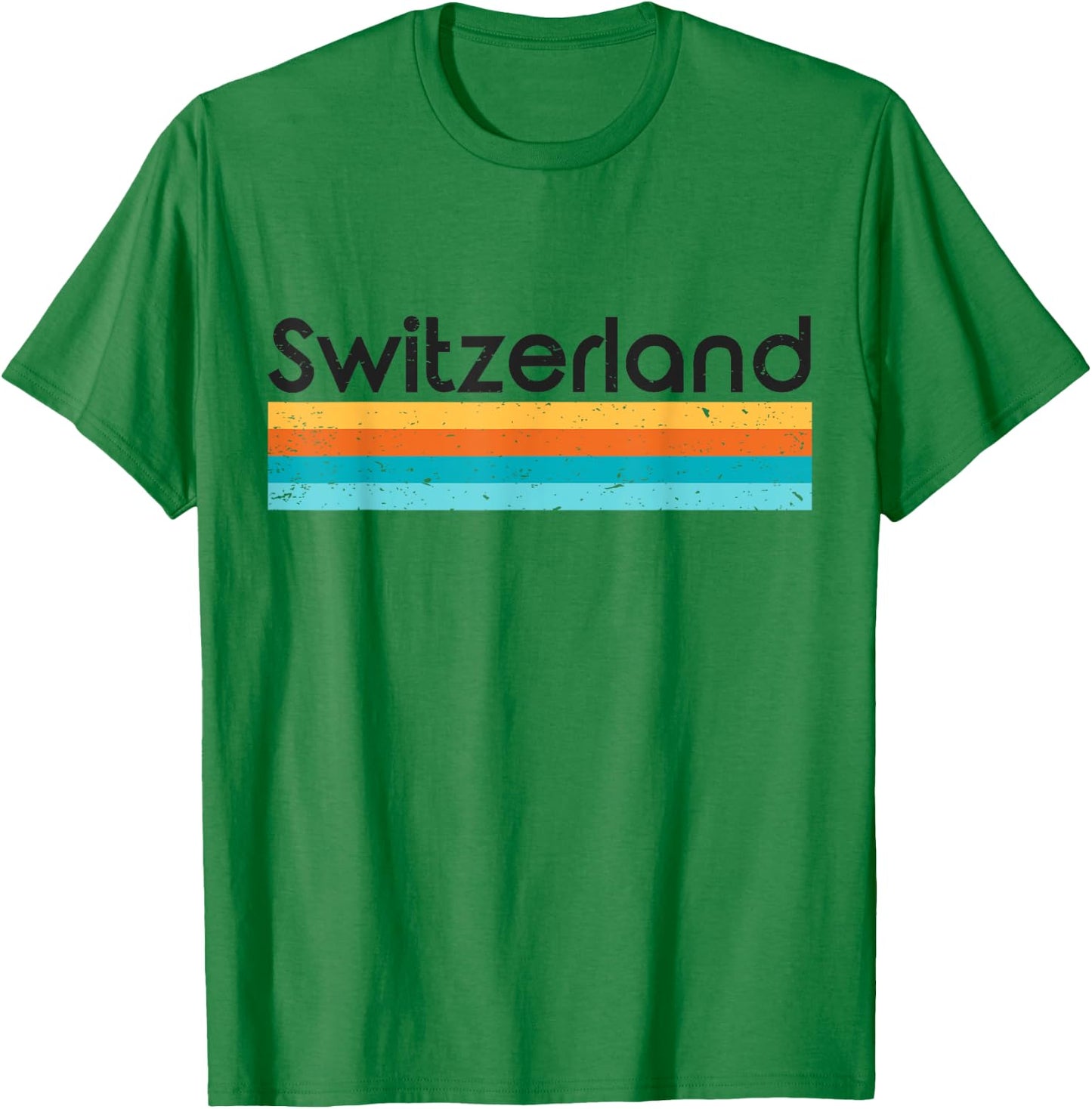 Vintage Switzerland Retro Design T-Shirt - T-Shirt | Irish Green