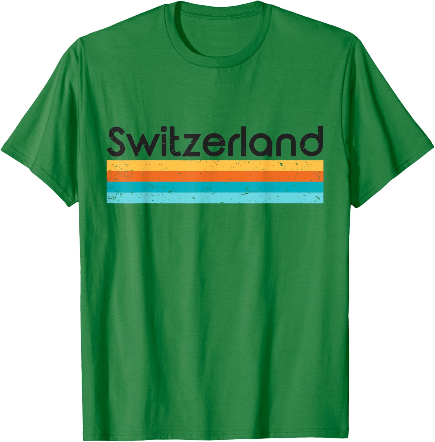 Vintage Switzerland Retro Design T-Shirt - T-Shirt | Irish Green