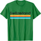 Vintage Switzerland Retro Design T-Shirt - T-Shirt | Irish Green