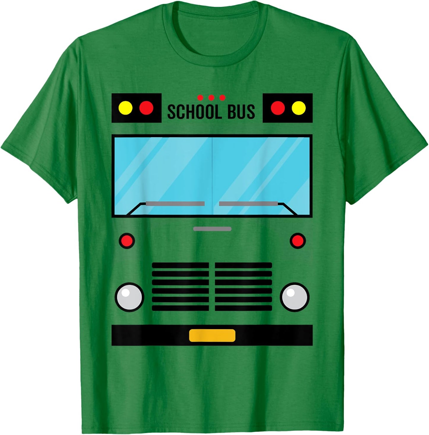 School Bus Costume Simple Halloween Costume Easy Oufit T-Shirt - T-Shirt | Irish Green