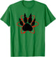 Wayward Atomic Bear Paw - Men's Blue Small Classic Fit Short Sleeve T-Shirt - T-Shirt | Irish Green