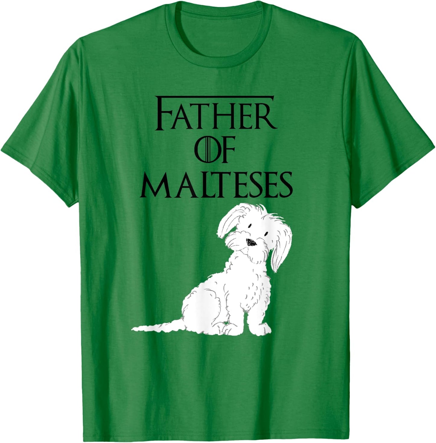Cute Funny & Unique Maltese Puppy Dog Dad & Gift Kids T-Shirt - T-Shirt | Irish Green
