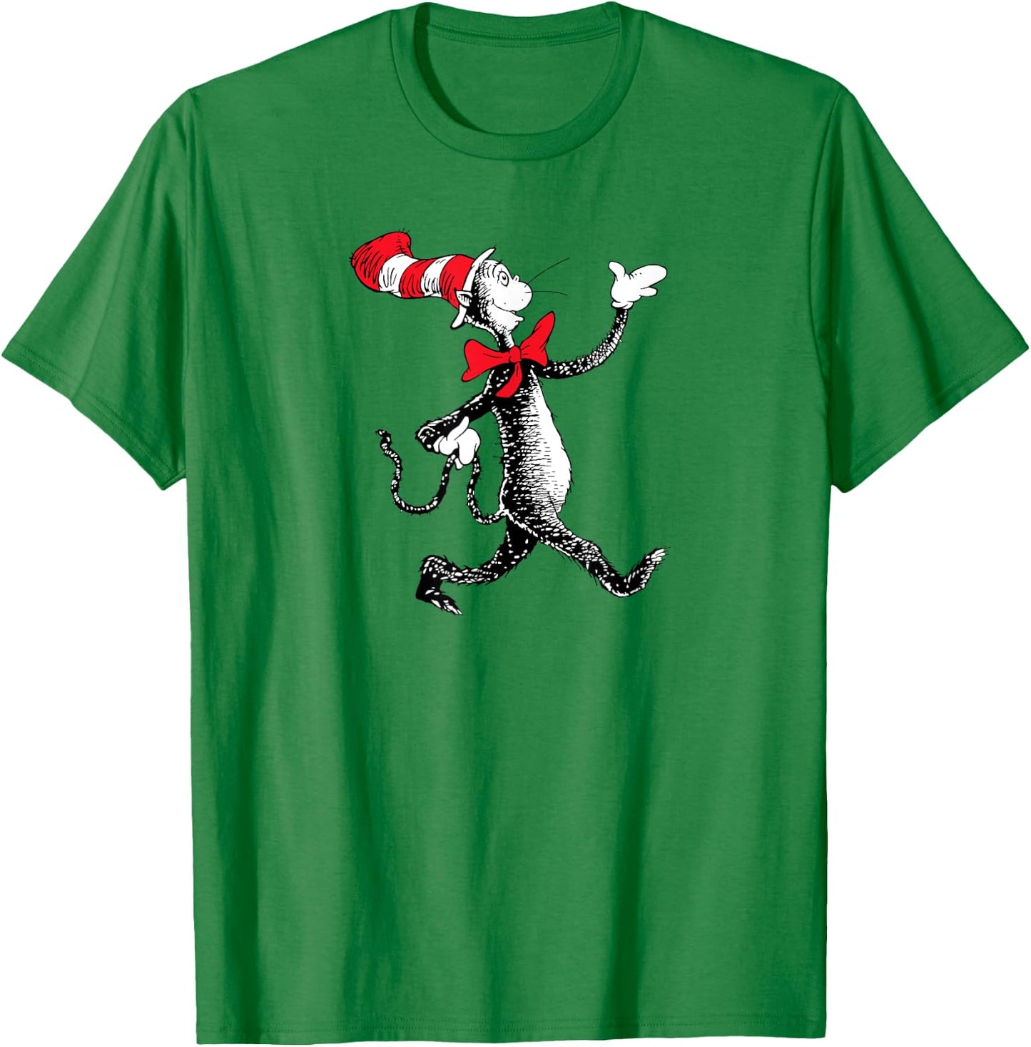 Dr. Seuss Strolling Cat T-Shirt - T-Shirt | Irish Green