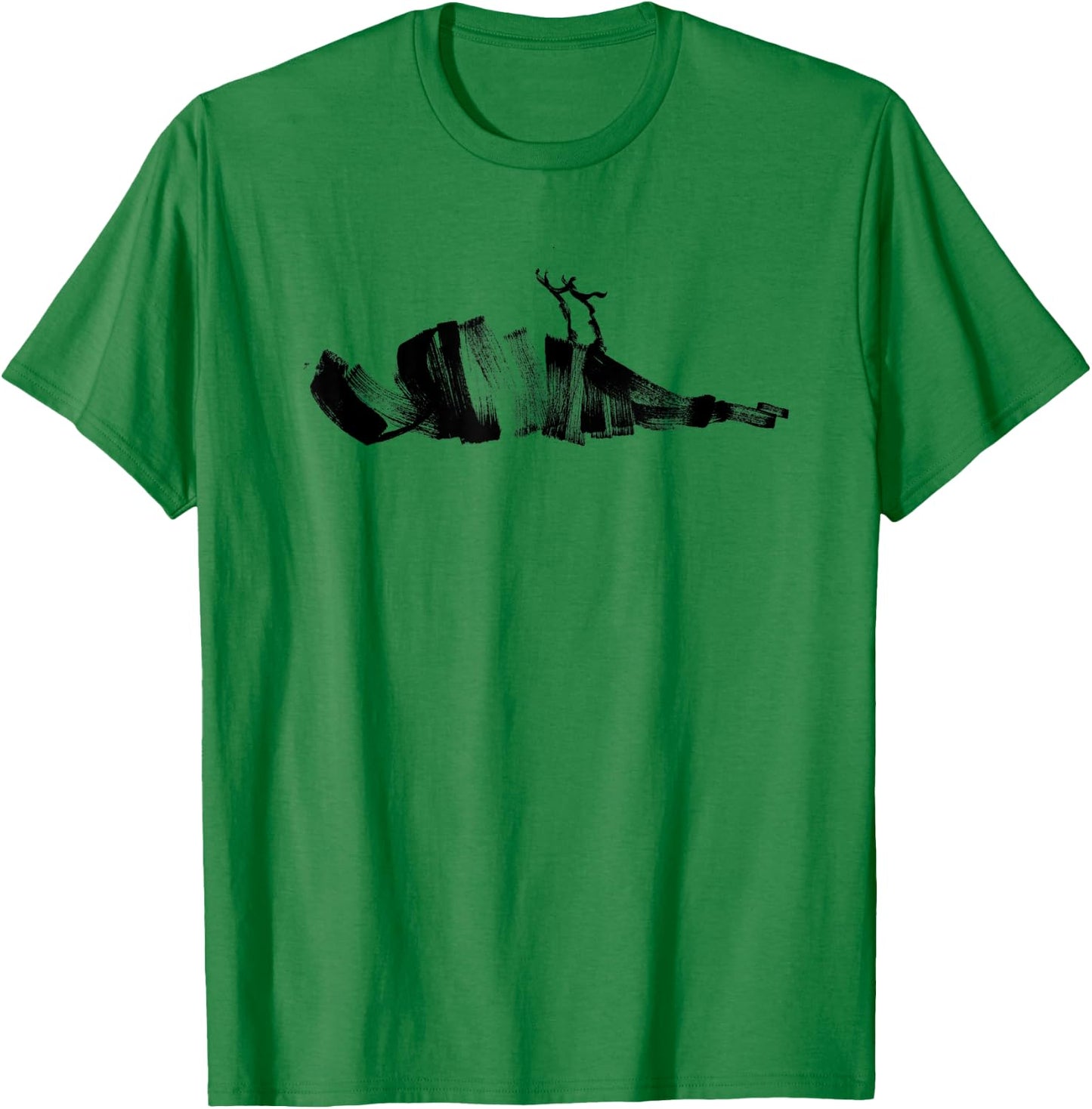 ATTICUS Brush Bird T Shirt (Black Print) T-Shirt - T-Shirt | Irish Green