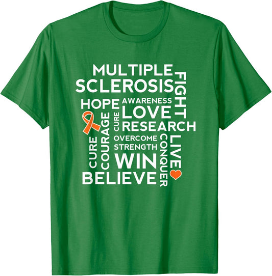 Multiple Sclerosis Awareness MS Walk T-Shirt - T-Shirt | Irish Green