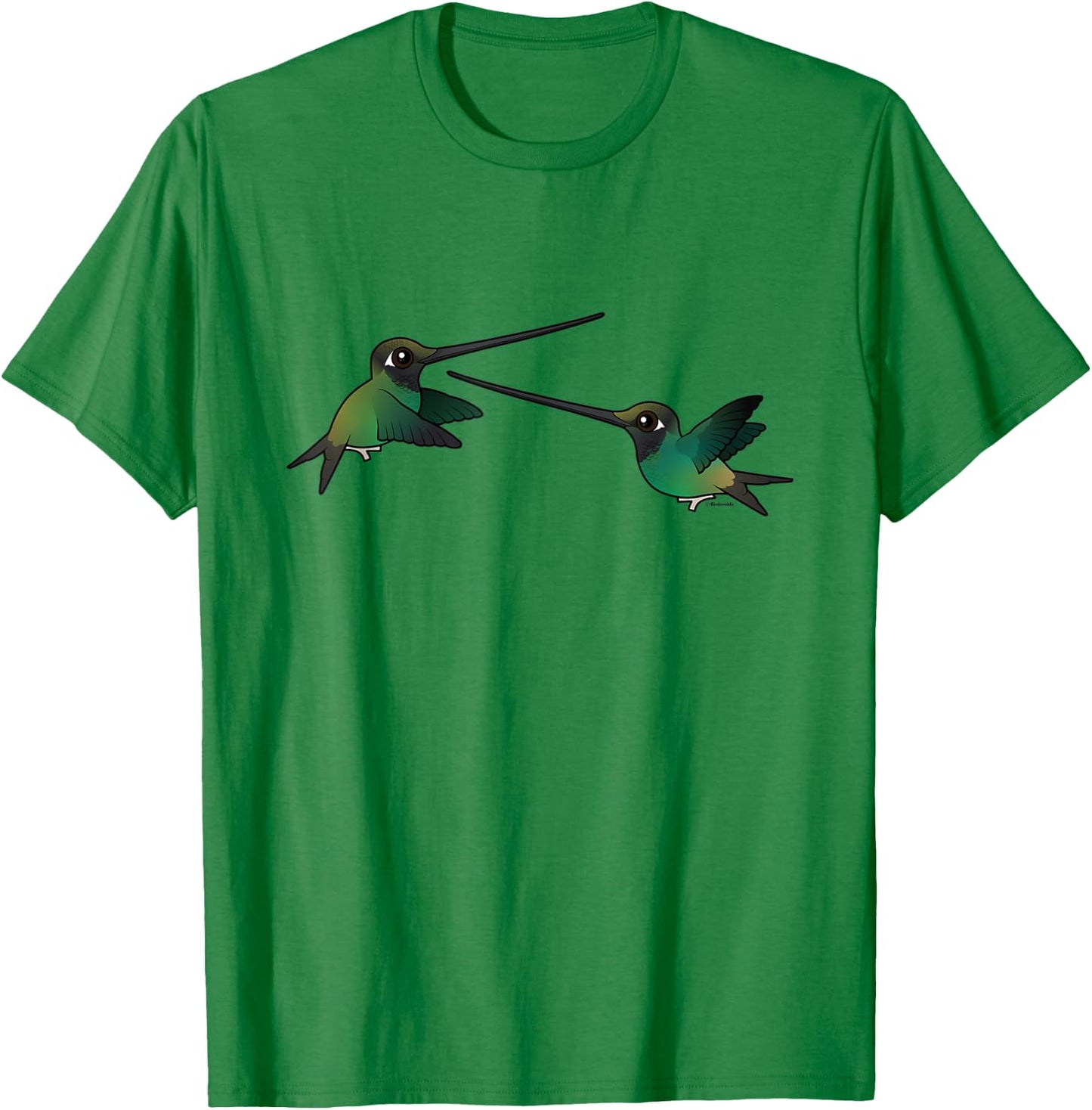En Garde! Funny Sword-billed Hummingbirds in Battle Gift T-Shirt - T-Shirt | Irish Green