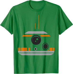 Star Wars The Force Awakens BB-8 Big Face Costume Halloween T-Shirt - T-Shirt | Irish Green