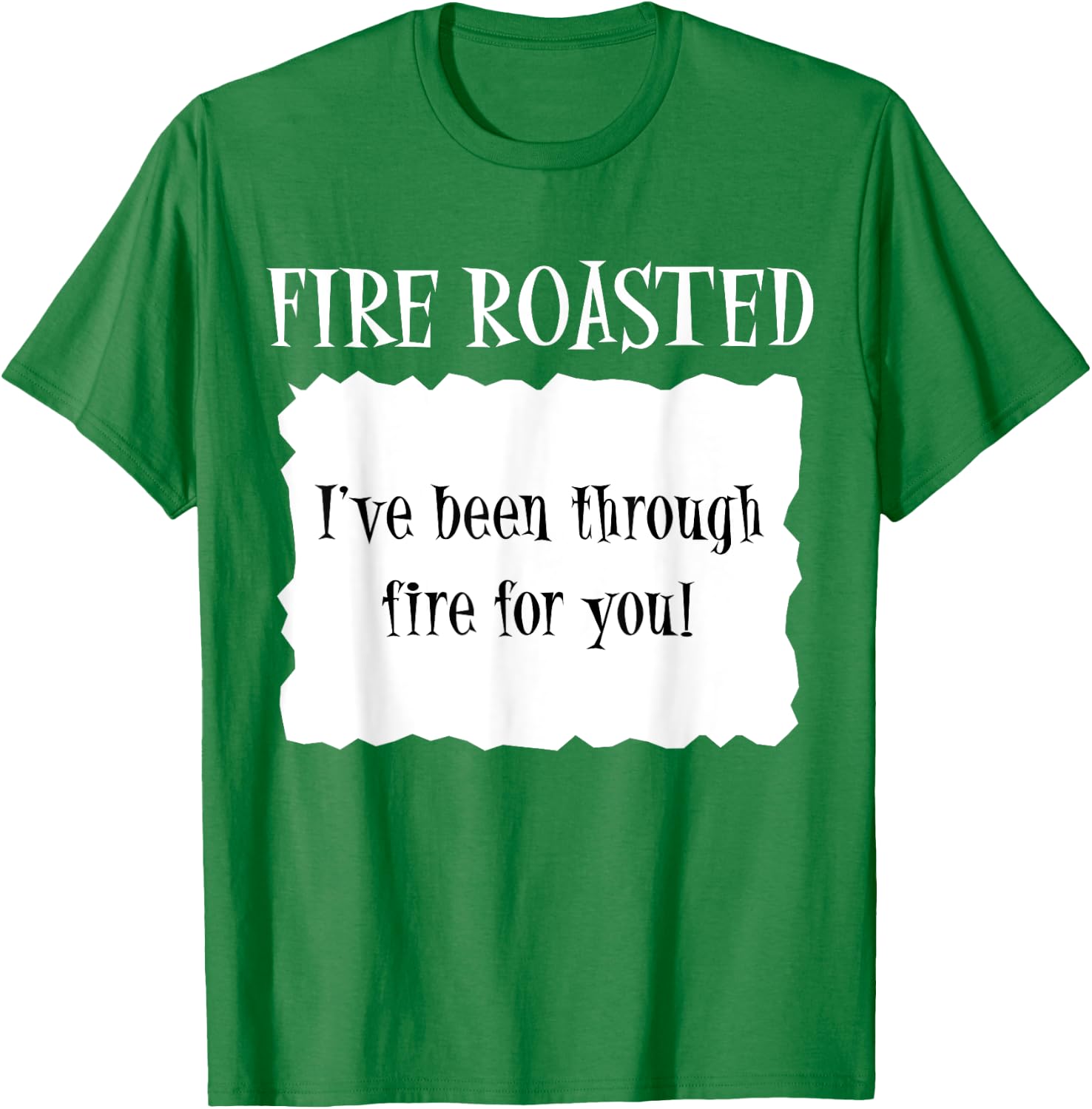FIRE ROASTED - Hot Packet Halloween Taco Costume T-Shirt - T-Shirt | Irish Green