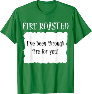 FIRE ROASTED - Hot Packet Halloween Taco Costume T-Shirt - T-Shirt | Irish Green