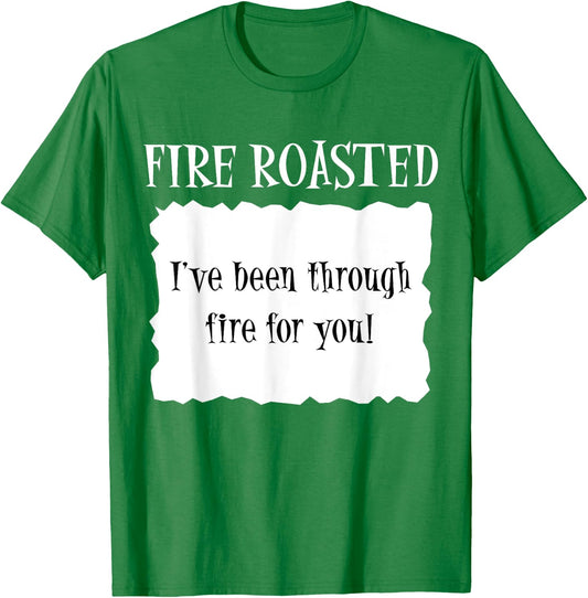 FIRE ROASTED - Hot Packet Halloween Taco Costume T-Shirt - T-Shirt | Irish Green