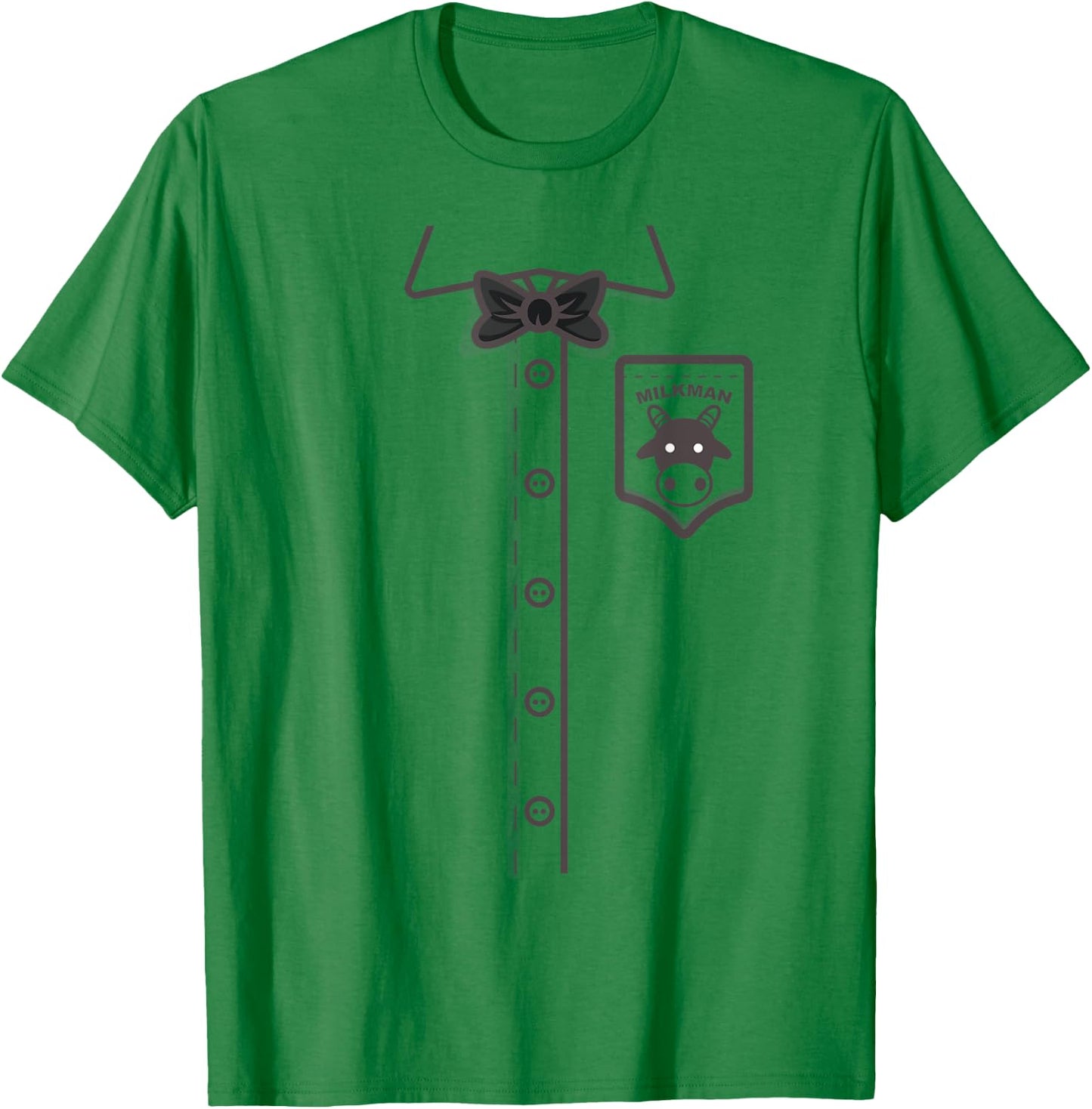 Funny Milkman Halloween Milk Deliveryman Costume Easy Outfit T-Shirt - T-Shirt | Irish Green