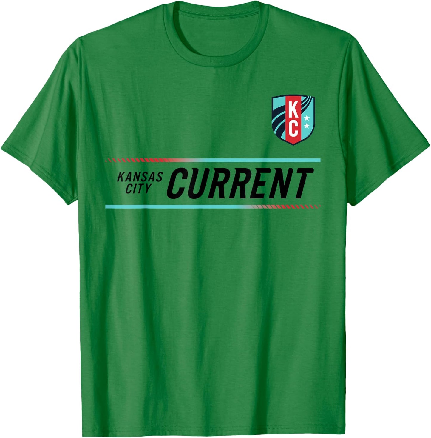 Officially Licensed Kansas City Current Soccer NWSL Apparel T-Shirt - T-Shirt | Irish Green