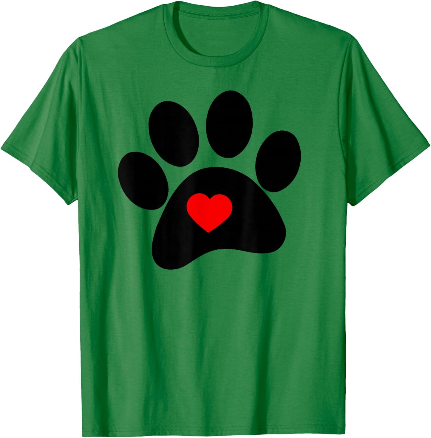 Dog Paw Print Shirt T-Shirt - T-Shirt | Irish Green
