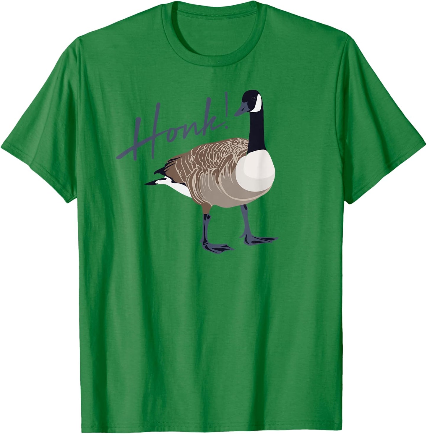 Canadian Goose Honk Funny Cute Bird Hunter Gift Animal T-Shirt - T-Shirt | Irish Green