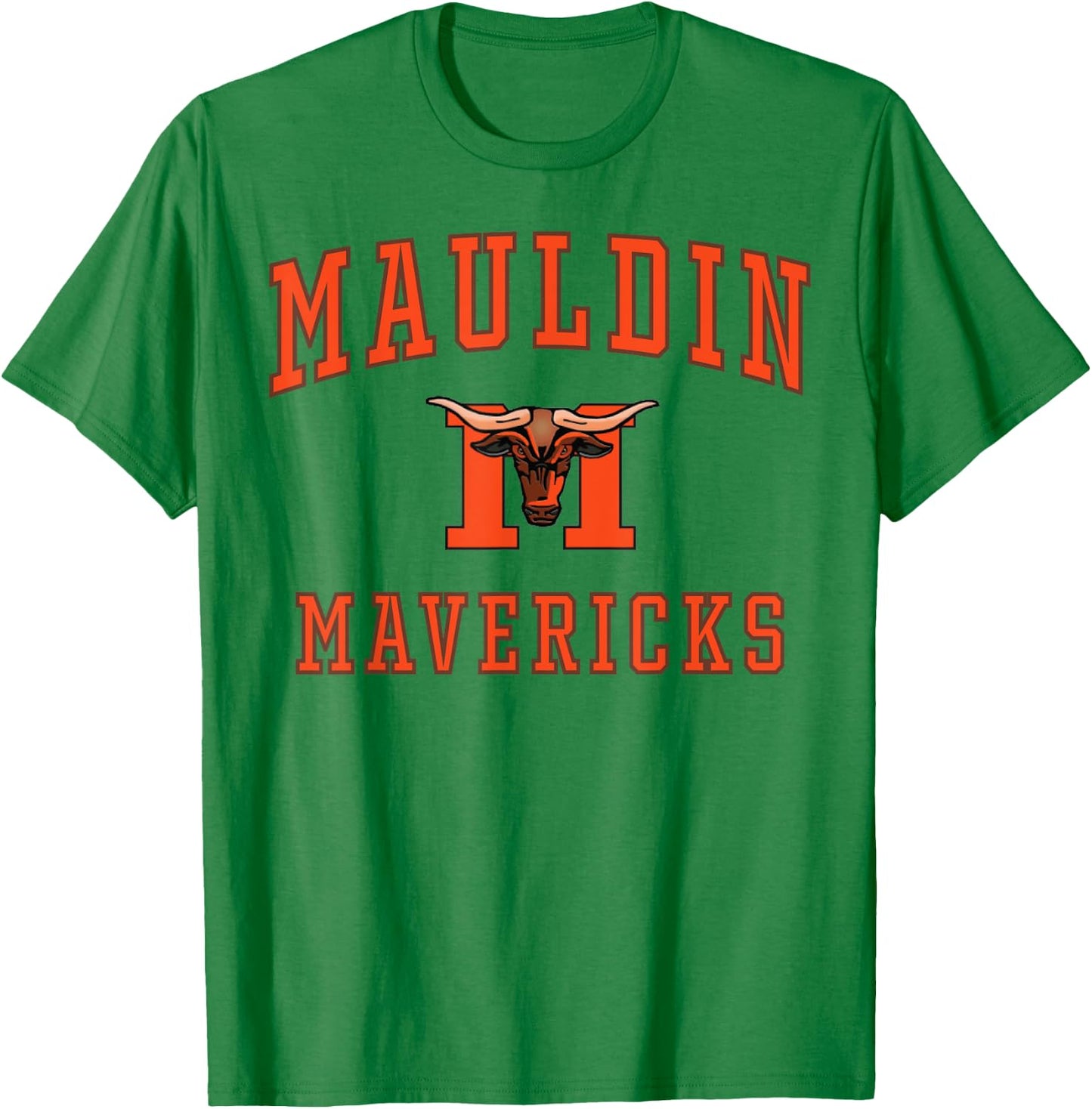 Mauldin High School Mavericks C1 T-Shirt - T-Shirt | Irish Green