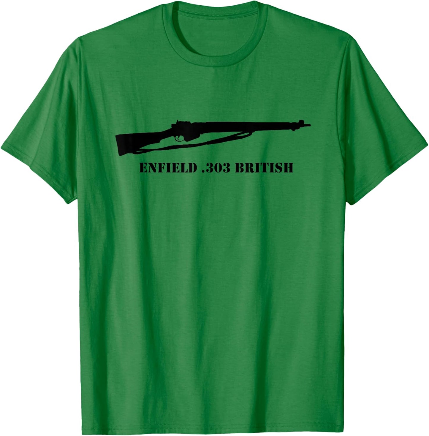 Enfield Shirt British SMLE WW2 WWII 303 Brit T-Shirt - T-Shirt | Irish Green