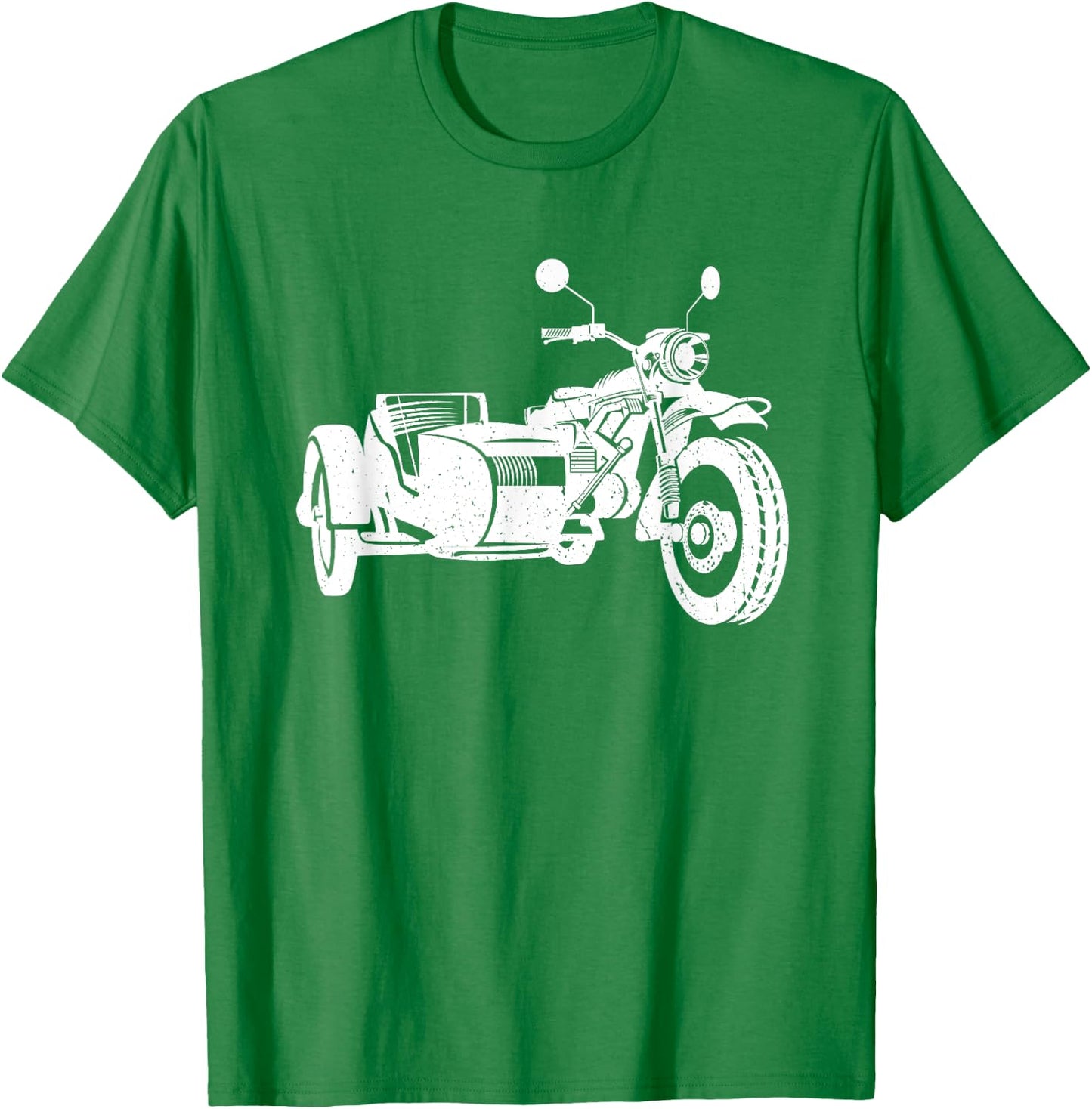 Sidecar Motorcycle Shirt | Vintage 3-Wheel Motorbike T-Shirt - T-Shirt | Irish Green
