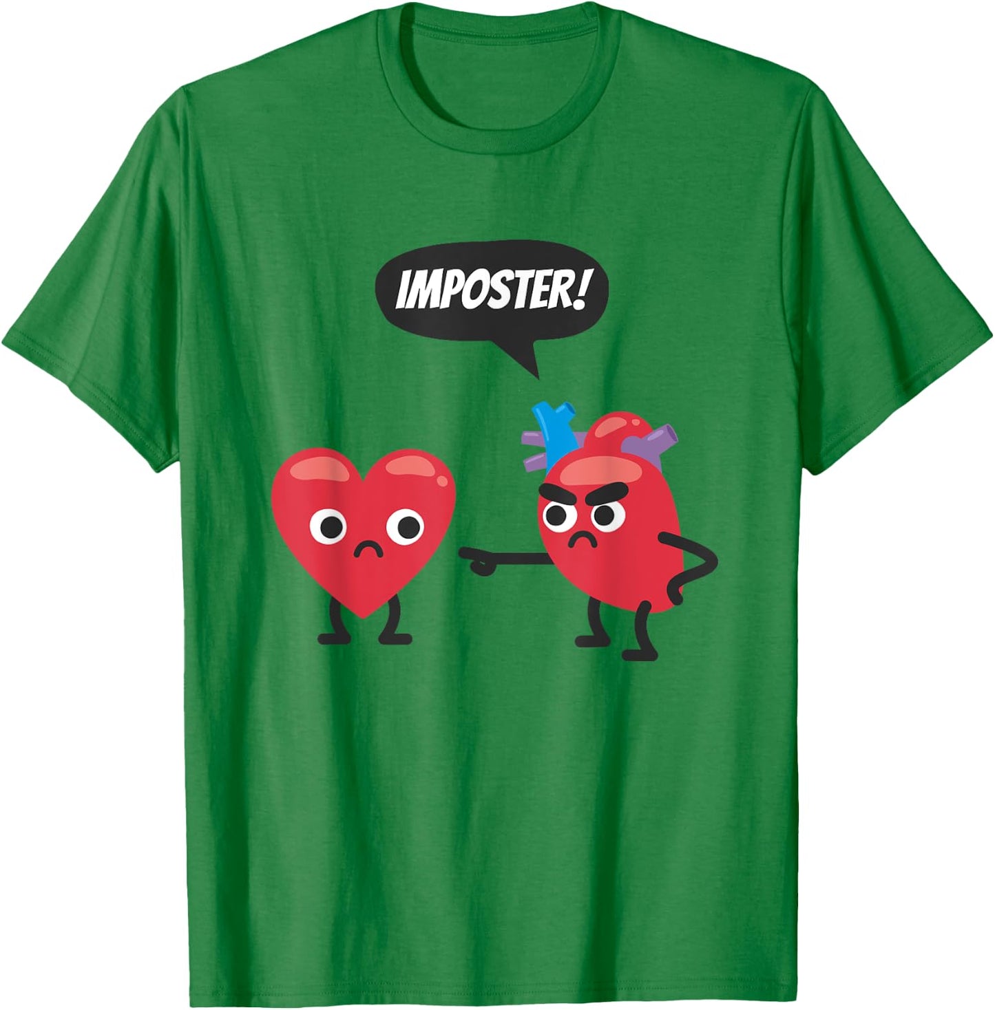 Funny Medical Imposter Heart T-Shirt - T-Shirt | Irish Green