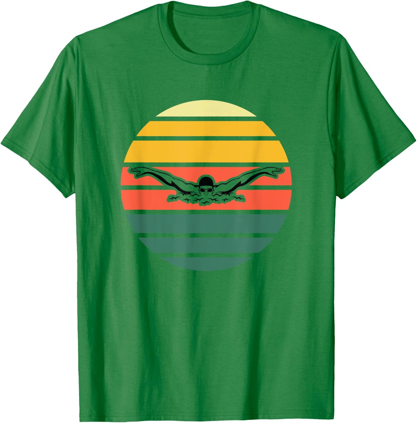 Butterfly Stroke, Swimmer, Swim, Swimming T-Shirt - T-Shirt | Irish Green