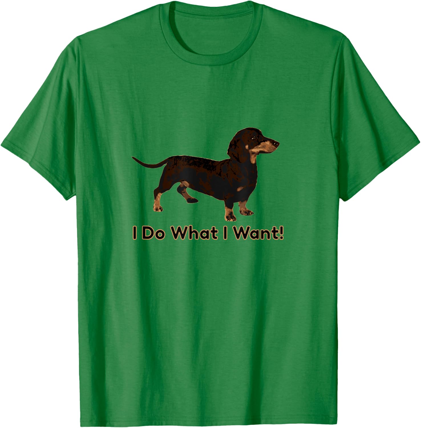 Cute Dachshund I Do What I Want Funny Wiener Dog Men Women Kids T-Shirt - T-Shirt | Irish Green