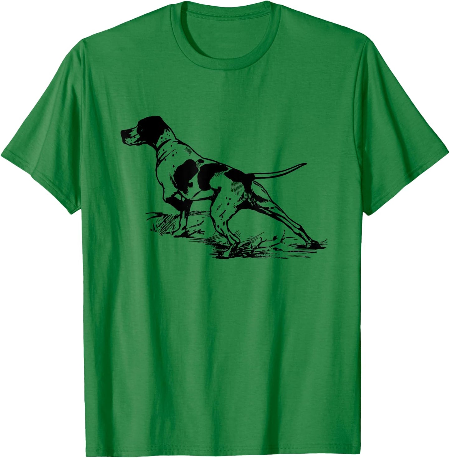 English Pointer Dog Hunting Dog Shirt Men Women Girls Kids T-Shirt - T-Shirt | Irish Green