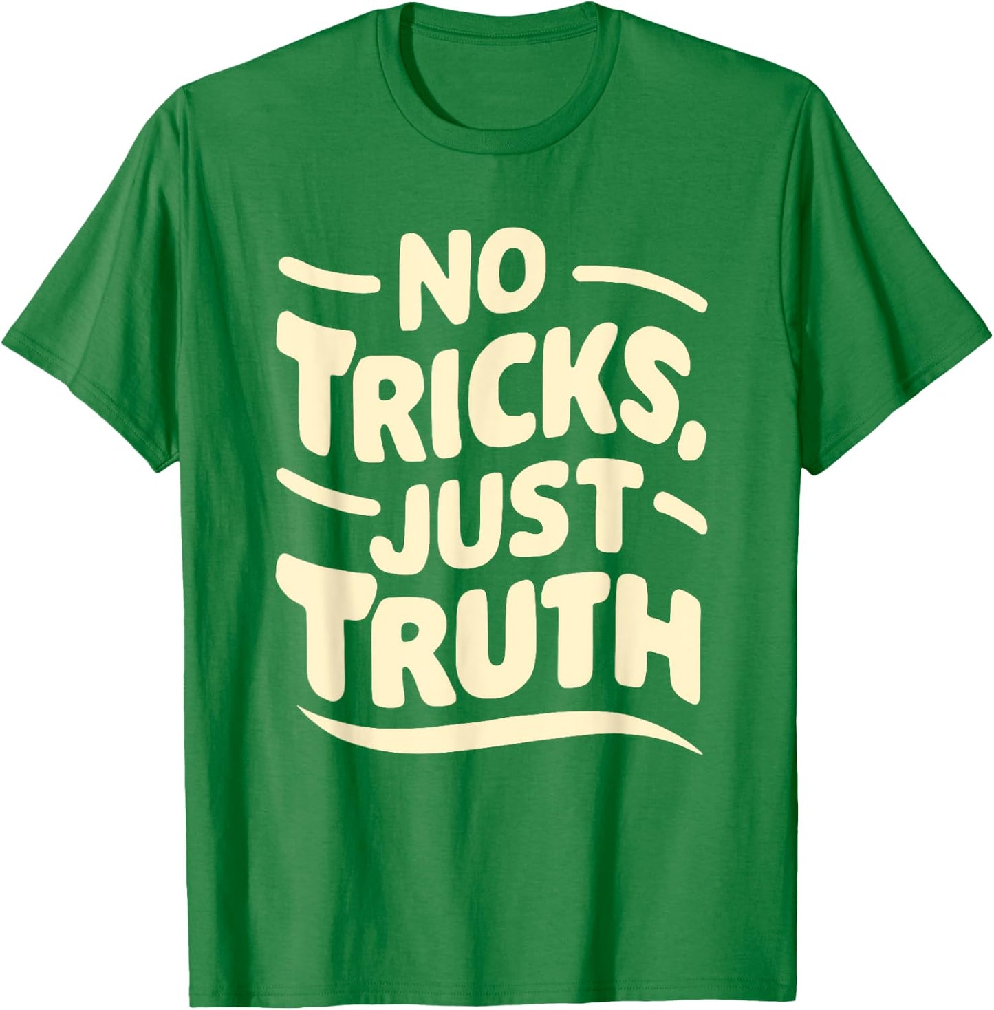No Tricks, Just Truth Christian Statement Anti Halloween T-Shirt - T-Shirt | Irish Green