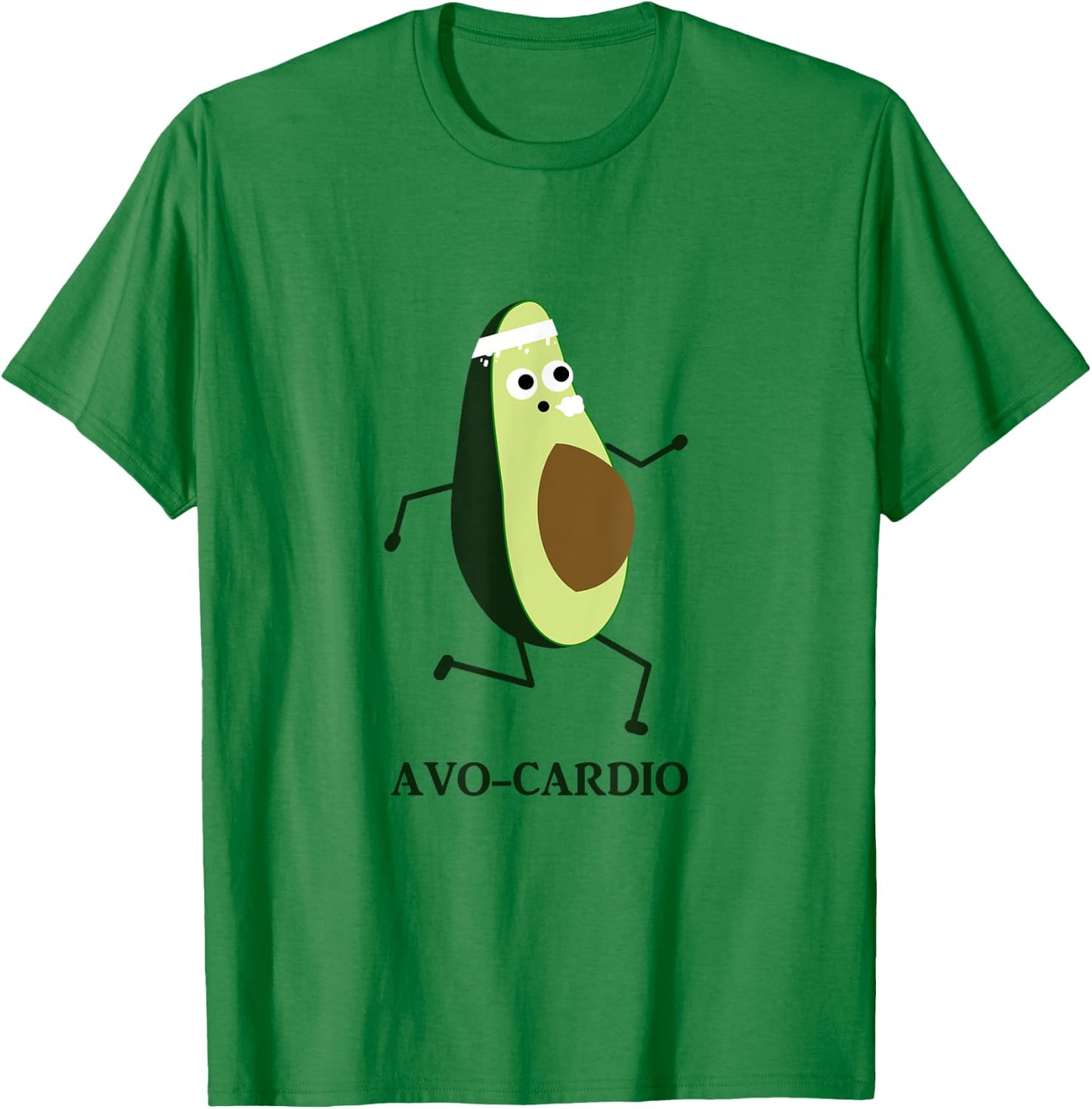 Avocardio - Running Avocado Men Women T Shirt T-Shirt - T-Shirt | Irish Green