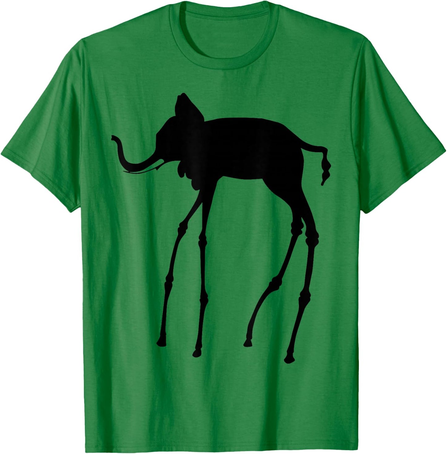 Elephant, Surrealist Artwork T Shirt, Surrealism Period T-Shirt - T-Shirt | Irish Green