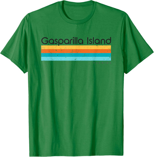 Gasparilla Island Florida FL Vintage Design T-Shirt - T-Shirt | Irish Green