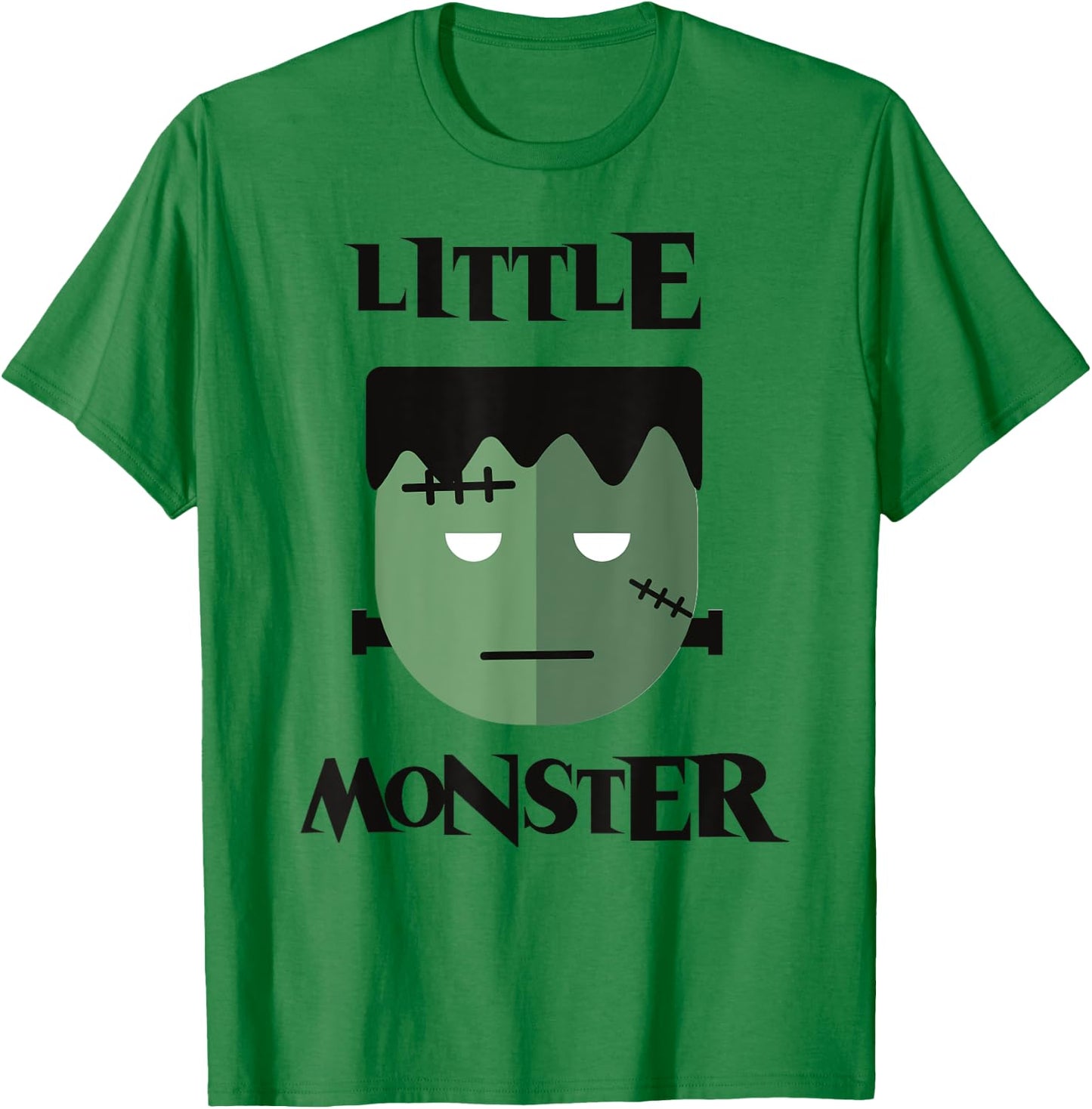 Halloween Little Monsters Frankenstein Kids T Shirt Spooky T-Shirt - T-Shirt | Irish Green