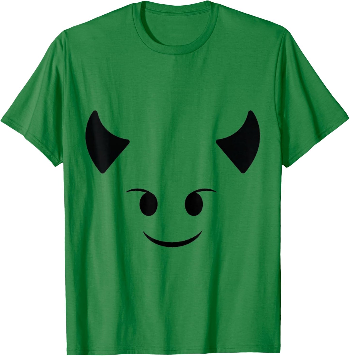 Devil Emoticon Costume Devil Emoticon Shirt Red Halloween T-Shirt - T-Shirt | Irish Green