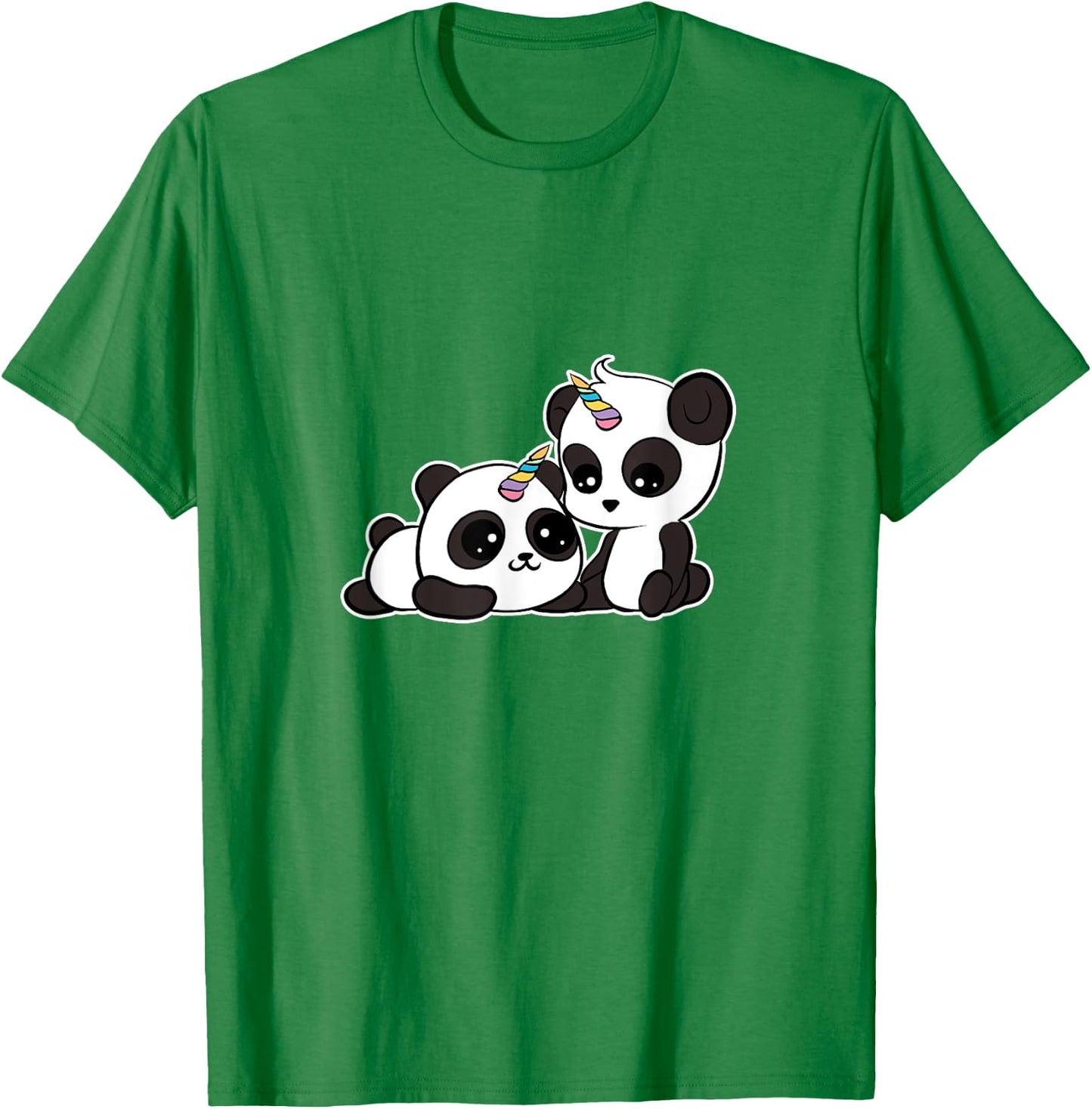 Kawaii Panda Unicorn Pandacorn Lover T-Shirt - T-Shirt | Irish Green