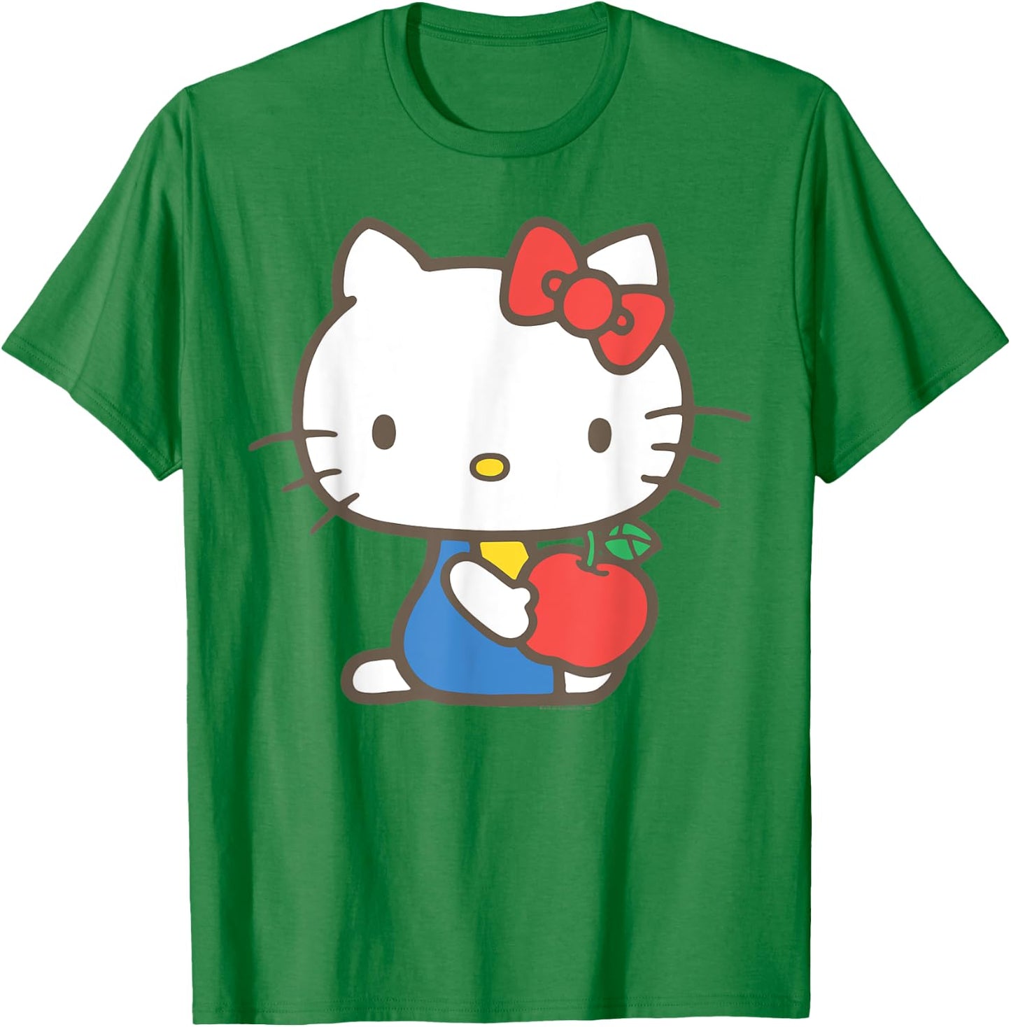 Hello Kitty Retro Apple Design Shirt T-Shirt - T-Shirt | Irish Green