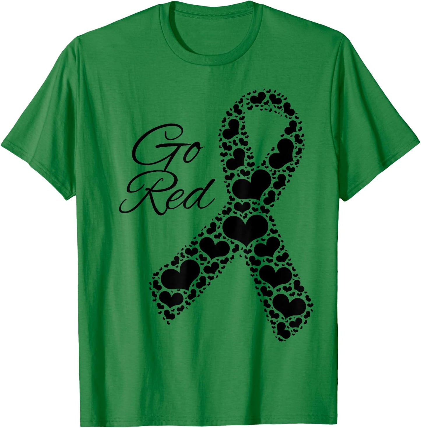 Heart Health Month February Heart Health American T-Shirt - T-Shirt | Irish Green