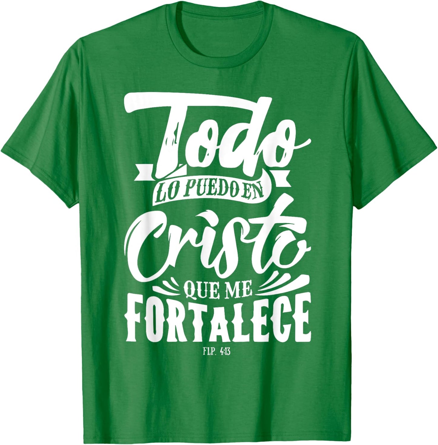 Bible Message Christian God in Spanish Cristianos T-Shirt - T-Shirt | Irish Green