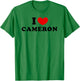 I Love Cameron, I Heart Cameron T-Shirt - T-Shirt | Irish Green