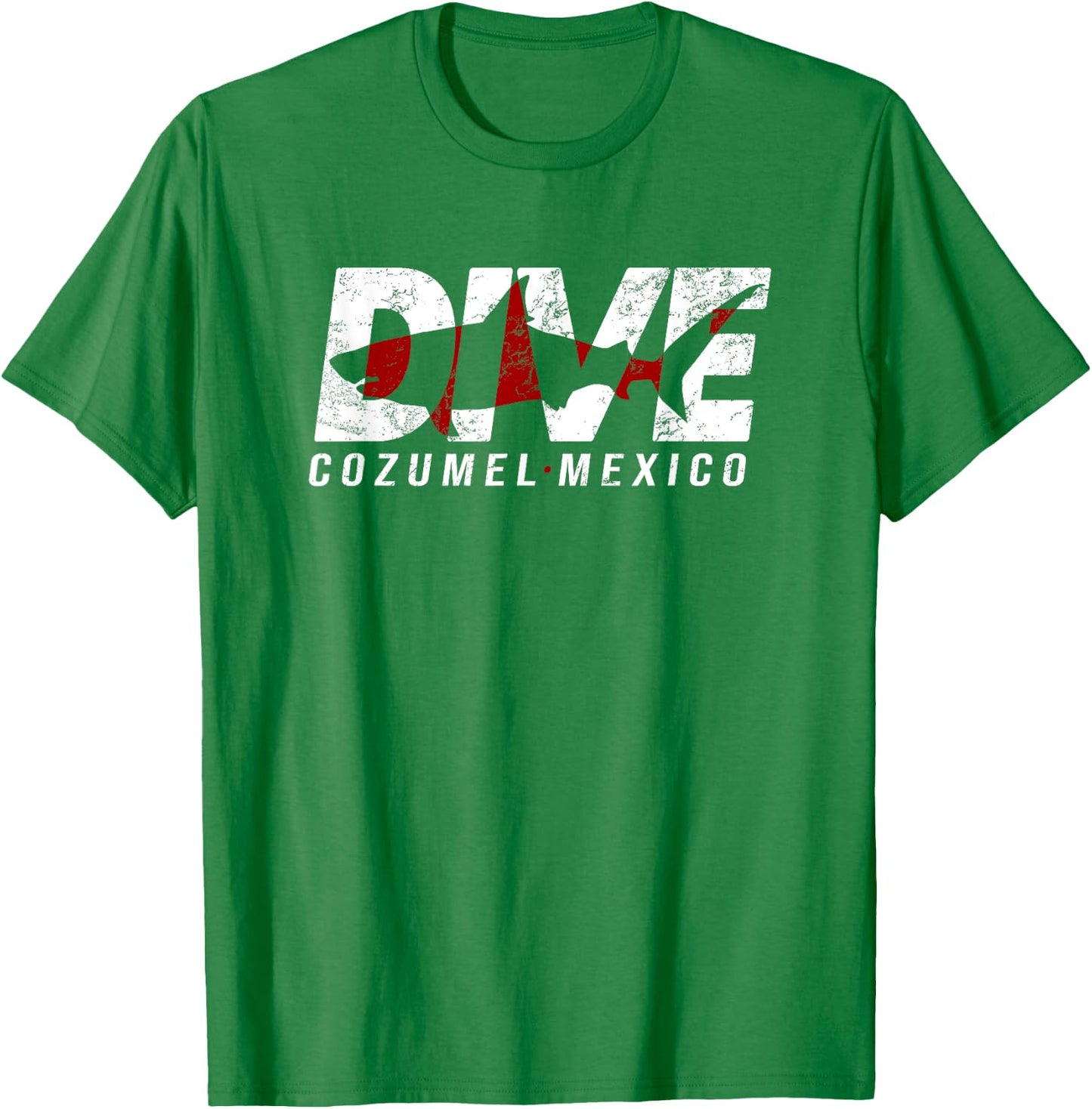 DIVE Cozumel Mexico SCUBA DIVING Diver T-Shirt - T-Shirt | Irish Green